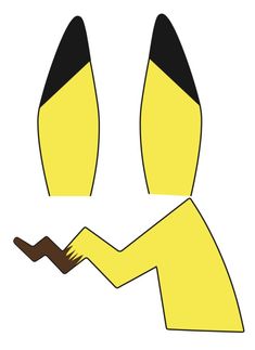 an image of a yellow face with black eyes and mouth, made out of paper