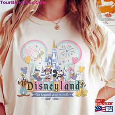 Disneyland Est 1955 California Shirt Mickey And Friends Happiest Place On Earth Sweatshirt Unisex Check more at https://tourbandtees.com/product/disneyland-est-1955-california-shirt-mickey-and-friends-happiest-place-on-earth-sweatshirt-unisex/ Happiest Place On Earth Shirt, Earth Sweatshirt, Disneyland Shop, Mini Mouse Ears, Disney Tshirt, Outfit Disney, Disney 2024, California Shirt