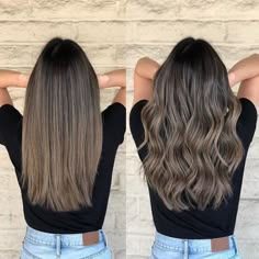 Grey Balayage, Instagram Cool, Hair Color Light Brown, Balayage Brunette, Ombre Hair Color