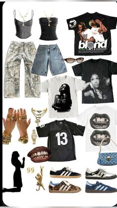 #y2k  #jewlery #fashion #aesthetic #addidas Thrifted Street Style, Edgy Streetwear Outfit Ideas, Streetwear Fits Women, Cute Street Wear Outfits, Out Of Town Outfit Ideas, Outfit Ideas Streetwear Women, 2024 Street Fashion, Ytk Fashion