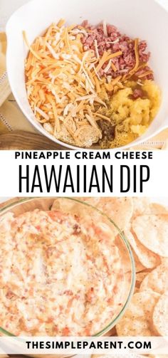 this pineapple cream cheese hawaiian dip is the perfect appetizer for any party