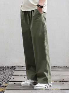 Editor's NotesMINIMAL PROJECT’s pants give casual look with wide fit and pintuck detail.- Side and back pockets- Label point in back pocket- Pintuck detail- Adjustable waist band with strings- Wide fitMeasurements (inch)M / L / XL- Waist: 14.6in. / 14.8in. / 15.8in.- Hips: 20.1in. / 20.7in. / 21.3in.- Thigh: 12.2in. / 12.6in. / 13.0in.- Length: 38.6in. / 39.4in. / 40.2in.- (Front/Back)Rise: 12.2/16.2in. / 12.6/16.6in. / 13.0/17.0in.- Hem: 11.2in. / 11.4in. / 11.6in.*Model Info(Men): 6’1’’ Fittin Relaxed Fit High-waisted Parachute Pants With Pockets, Loosely Fitted Wide-leg Parachute Pants With Hip Pockets, Green Wide Leg Parachute Pants With Patch Pockets, Relaxed Fit Wide Leg Pants With Welt Pockets, High-waisted Cotton Work Pants With Side Pockets, Wide Leg Pants With Welt Pockets And Relaxed Fit, Utility Style Wide-leg Pants With Elastic Waistband, Utility Style Wide Leg Cotton Pants, Relaxed Fit Parachute Trousers