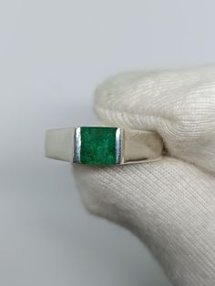 Emerald silver ring In 925 Sterling Silver Engagement Ring Christma Special ring Birthday Gifts Anniversary Green Gemstone ring Gift for her Description Gemstone :  Emerald Gemstone Size : 6x6mm                                 Gemstone Shape : Square. Material : 925 Sterling silver , Polished , Gemstone. Setting Type: Prong Available in 925 sterling silver, Gold Polished. All the items in my shop are Made To Order, you can design your own ring and let me make it as your design, In addition, it is free for engraving, I can make the special and meaningful ring for you. The package will be shipped within from 24 hours / 7 working days once the order paid and provide the tracking number. I accept payments through PayPal. You can pay easily with your valid debit or credit card through PayPal, e Emerald Silver Ring, Engagement Ring Christmas, Meaningful Rings, Gemstone Setting, Green Gemstone Ring, Design Your Own Ring, Silver Engagement Ring, Special Ring, Gifts Anniversary