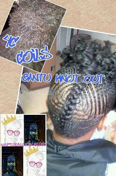 Natural hair Bantu knot out cornrow combo Root Knot Nematodes