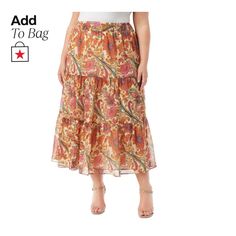 in stock Tiered Midi Skirt, Plus Size Skirts, Trendy Plus Size, Jessica Simpson, Plus Size Outfits, Midi Skirt, Pick Up, In Store, Shoe Accessories