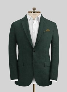 Planning for a resort this summer? Our Martini Green Pure Linen Suit will be a perfect pick because it's not about kidding around when it comes to styling. Crafted from linen, the lightweight summer fabric features a little unique slubby texture that will create interest and become the center of attraction. 
 
 Look Includes  Martini Green Pure Linen Fabric  Two Button Jacket Style  Notch Lapel  Horn Royal Black Buttons  Single Vent  Three Cuff Buttons  Two Welted Back Pockets on Trousers   You Summer Linen Blazer With Welt Pockets, Formal Green Linen Blazer, Green Linen Blazer For Formal Occasions, Elegant Green Linen Suits, Summer Green Linen Blazer, Green Linen Suits With Notch Lapel, Casual Linen Suits For Summer, Tailored Linen Summer Blazer, Summer Tailored Linen Blazer