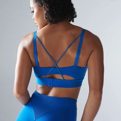 Savage X Fenty Basically Blue Curve Alert Medium-Impact Sports Bra Sportswear By Rihanna Size Small Nwt Items Are Unopened In Original Packaging Matching Leggings And More Fenty In Closet Love This Bra So Much! So Supportive Comfortable And Sexy! Get All The Colors! All About That Silhouette! Our Curve Alert Medium-Impact Sports Bra Is Fully Lined And Features Crisscross Back Straps, A Keyhole Cutout In The Center Front With Shirring, A Plush-Back Elastic Band, And Adjustable Straps. Sports Bra Medium Impact Fully Lined With Power-Mesh Layer For Added Support Crisscross Back Straps Keyhole Cutout With Shirring At Center-Front Bust Removable Padded Inserts Logo Patch Label At Cente Go-dry Blue Nylon Sports Bra, Blue Go-dry Nylon Sports Bra, Blue Seamless Nylon Sports Bra, Blue Nylon Sports Bra With Medium Support, Blue Medium Support Nylon Sports Bra, Blue Compressive Nylon Sports Bra, Medium Support Sports Bra In Blue, Sports Seamless Blue Bra, Blue Mesh Back Sports Bra For Workout