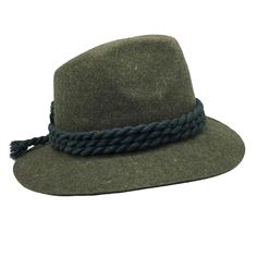 This traditional Green German Alps. Hat is made of 100% high quality wool and is accented with deluxe braided rope and removable feather. For approximate sizing please see chart in the attached picture. Material Type: 100% pure wool Decorative braided rope with hat feather High quality polyester sweat band Product color may slightly vary due to photographic lighting sources or your monitor settings. Adjustable Wool Hunting Hat, Country Style Wool Hat Bands For Winter, German Alps, Alpine Style, Sweat Band, German Beer, Braided Rope, Gift Coupons, Hat Making