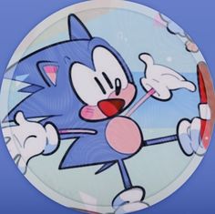 an image of a cartoon character on a plate