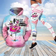 Flamingo All Over Print Leggings Hoodie Set Outfit For Women   Hts2230 Shipping from the US. Easy 30 day return policy, 100% cotton, Double-needle neck, sleeves and hem; Roomy Unisex Fit. Hooded Sweatshirt For Spring Workout, Spring Workout Hooded Sweatshirt, Spring Fitted Hoodie With Letter Print, Spring Sportswear With Drawstring Hood, Fitted Sporty Hoodie With Graphic Print, Spring Sportswear Activewear With Drawstring Hood, Casual Hooded Activewear For Spring, Fitted Casual Sweats For Streetwear, Casual Fitted Sweats For Streetwear