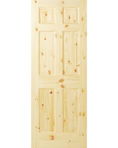 a white door with wood paneling on it