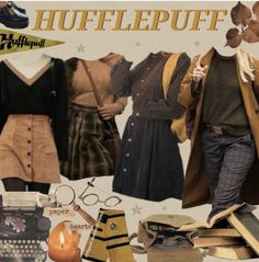 Hufflepuff Academia Outfit, Diy Hufflepuff Costume, Harry Potter Outfit Ideas Hufflepuff, Harry Potter Inspired Outfits Hufflepuff, Hufflepuff Outfit Ideas, House Dark Academia, Hufflepuff Aesthetic Outfits, Hufflepuff Inspired Outfits, Dark Academia Fits