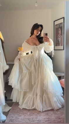 Laura Ashley Wedding Dress Vintage, Ivory Waltz Gown Selkie, Vampire Inspired Wedding Dress, Dream Wedding Ideas Dresses, Long Evening Gowns, Fairytale Dress, Long Wedding Dresses, Wedding Dress Inspiration, Dress Inspo