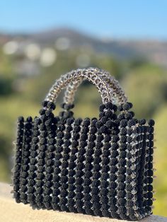 Blackberry' Berry beads & Crystal beads  Very spacious fits any: ✨phone,  ✨wallet ,  ✨lipstick,  ✨keys & many other accessories  Can be created in any available colour Black Beaded Rectangular Clutch, Luxury Black Beaded Evening Bag, Black Beaded Evening Bag As Gift, Black Evening Bag With Pearl Handle For Gift, Black Beaded Evening Bag For Gift, Black Evening Bag With Pearl Handle As Gift, Evening Shoulder Bag With Black Beads Rectangular Shape, Evening Rectangular Shoulder Bag With Black Beads, Handmade Black Handheld Evening Bag