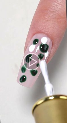 ▷New idea：green marble nails for spring in 2022 Nail art...il designs...il art designs diy homecoming nails acrylic black, homecoming nails black, nude acrylic nails White Glitter Nails, Diy Acrylic Nails, Nails Homecoming, Nail Art Designs Diy, Nail Art Designs Videos, Nail Art Videos