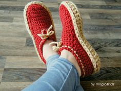 Unisex mocassins Crochet pattern by magic4kids Crochet Slipper Boots, Crocheted Slippers, Boys Loafers, Crochet Slipper Pattern, Irish Crochet Dress, Womens Crochet Patterns, Crochet Socks, Crochet Booties, Slippers Pattern