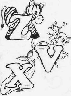 the letter k is for zebra and other animals coloring pages, coloring sheets, alphabet letters,