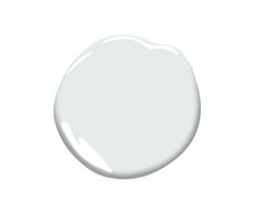 a white paint bottle with the top half painted in an oval shape, on a white background