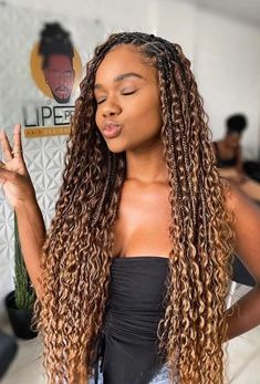 Bohemian Braids, Blonde Braids, Box Braids Hairstyles For Black Women, Braids Hairstyles Pictures, Protective Hairstyles Braids, Goddess Hairstyles, Pretty Braided Hairstyles