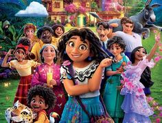 the poster for dora's birthday party is shown in front of a group of children