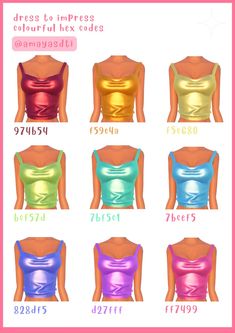 ✿ ╴ dm me if you'd have any specific request for outfit combos , hairs , characters , ect !! Lip Color Dti Codes, Rose Gold Hex Code Dti, Colourful Theme Dti, Color Hex Codes Dti, Dti Skin Color Id, Colourful Dti Outfit, Dti Hair Color Hex Codes, Dti Hex Codes For Hair