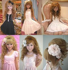 Hime Gyaru Tokyo Fashion Street, Goth Travel, Theme Restaurant, Heart Theme, Satin Gowns, Fashion Goth, Princess Fashion