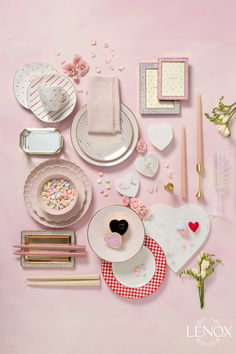 Valentine's inspired dinnerware and decor