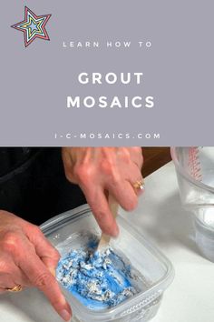 Stained Glass Grouted Diy, How To Grout Mosaic Tile, How To Mosaic, How To Make Mosaic Art, How To Mosaic Step By Step, Grouting Mosaics, Mosaic Techniques, Diy Mosaic Projects, Color Grout