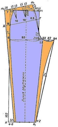 a blue and yellow piece of paper with measurements for the bottom part of it,