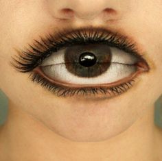 20 Unusual Makeup Masterpieces - Gallery Crazy Optical Illusions, Effects Makeup, Special Effects Makeup, Fx Makeup, Makeup Transformation, Sfx Makeup, Halloween Make Up, Lip Art, Facepaint