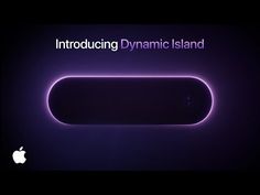 an apple logo with the words,'introduce dynamic island'in front of it