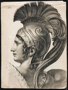 an old drawing of a woman wearing a headdress