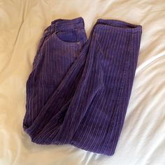 Bdg High-Rise Baggy Purple Corduroy Pants Size 24 Never Worn Purple Pants Women, Purple Courderoy Pants, Casual Full-length Purple Jeans, Casual Full Length Purple Jeans, Casual Purple Full Length Jeans, Trendy Purple Pants For Winter, Purple Corduroy Bottoms With Pockets, Casual Purple Corduroy Bottoms, Casual Purple Bottoms For Winter