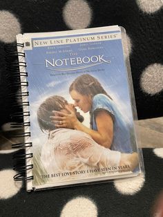 "Upcycled Vintage DVD Cover Wire Bound Notebook 100 lined pages The Notebook DVD cover with back cover.   The Notebook Cover 5.5\" wide, 7.5\" height DVD dated 2005" The Notebook Nicholas Sparks, The Notebook Movie, Ryan Gosling And Rachel Mcadams, Notebook Movie, Movie Gifts, Dvd Cover, New Line Cinema, Nostalgic Gifts, Kids' Movies