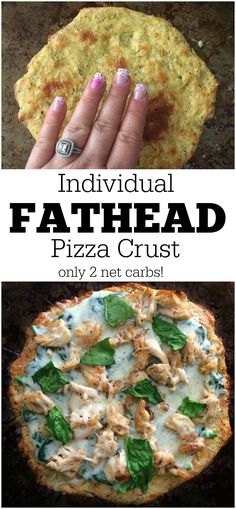 the individual fathead pizza crust is made with only 2 ingredients