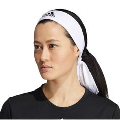 Color: White Breathable Mesh Tie-Back Sport Headband Big Screenprinted Adidas Badge Of Sport Moisture-Absorbing Fabric Product Code: Cm5828 91% Polyester, 9% Elastane Approx. 37" X 2.5" Adidas Beanie, Head Tie, Vintage Overalls, Pink Head, Adidas Hat, Head Ties, Baseball Pants, Sports Headbands, Tie Headband