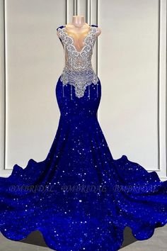 Blue Beaded Prom Dress, Blue Strapless Prom Dress, Blessing Party, Debs Dresses, Royal Blue Prom, Blue Prom Dresses, Elegant Gowns, Prom Inspo