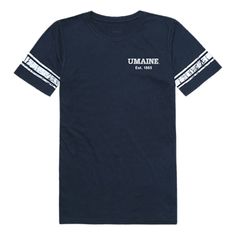 UMaine University of Maine Black Bears Womens Practice T-Shirt Navy-Campus-Wardrobe Morehead State University, East Tennessee State University, Jackson State University, Tennessee State University, Jackson State, University Of Maine, Football T Shirt, Football Tees, Alma Mater