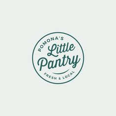 the logo for a little party fresh and local food company, poomana's little party