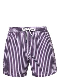 plum purple/white/light grey recycled polyester vertical stripe pattern fish-motif carabiner attachment logo patch to the rear short side slits slip pockets to the sides rear flap pocket elasticated drawstring waistband thigh-length mesh lining Be mindful to try on swimwear over your own garments. This item is made from at least 50% recycled or upcycled materials. For recycled synthetic clothing products, we highly recommend using a microfibre-catching washing bag to ensure that no microplastics that can pollute water are released in the process. Learn more about what makes a product Conscious on our Conscious Criteria page Fish Motif, City Shorts, Upcycled Materials, Balenciaga Triple S, Plum Purple, Summer Beach Wear, Espadrille Shoes, Sweaters Knitwear, Mens Swimwear