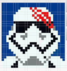 an image of a pixellated skull with a red bandanna on it's head