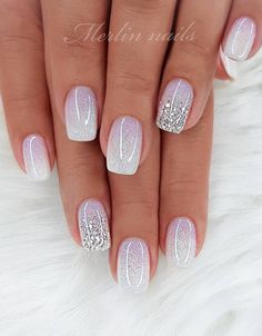 50 Winter Nail Designs You'll Want To Try Dream Wedding Nails, January Nail Designs, Stylish Nails Designs, Accent Nail