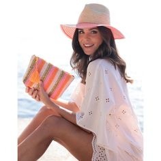 Ensure your face stays shaded this summer with Shiraleah's Armida Hat. Made from a natural paper straw base, this trendy beach hat features a chic orange and pink stripe design on the rim that can match any outfit. Pair with other items from Shiraleah to complete your look! Scout Bags, Natural Paper, Trendy Beach, Beach Hat, Man Birthday, Pink Stripes, Sun Hat, Mom And Baby, Stripes Design