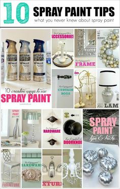 the front cover of an article about spray paint tips and how to use them in your home