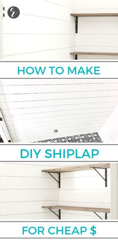 how to make diy shiplap for cheap