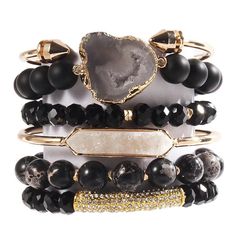 PRICES MAY VARY. [ 6 Pcs Natural Stone Beaded Bracelets/Bangle Set ]:Made of 100% Natural Stone, Tiger eyes, Turquoise, Jasper, Agate, Ceramics, High quality beads, Crystal,Semi-Precious Gemstone and Gemstone which are high quality materials,Smooth and comfortable. Bohemian bracelets sets are threaded with strong elastic string. Durable and flexible.The addition of the bangle makes the bracelet both vintage and stylish.With 6 individual single loop bracelets, you can choose to wear one or severa Loop Bracelets, Boho Beaded Bracelets, Bracelets Sets, Bangle Design, Tiger Eyes, Bracelets Bangle, Natural Boho, Design Bracelet, Bangles Making