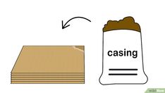 a paper bag with the word casino next to it