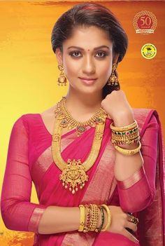 Nayanthara Hairstyle, Indian Bridal Photos, Bridal Fashion Jewelry, Jewelry Ads, Indian Bridal Fashion, Saree Design, Indian Woman, Indian Jewellery Design, Bridal Gold Jewellery Designs