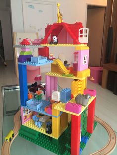 a toy house made out of lego blocks