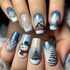 Celebrate the winter season in style with these 24Pcs Christmas Press On Nails. Designed with adorable snowman and snowhouse illustrations, these medium square-shaped acrylic nails bring festive charm to your fingertips. The glossy finish and full-cover design offer a polished look that’s perfect for holiday parties or cozy Christmas celebrations. Easy to apply, these press-on nails provide a professional-quality manicure in minutes, making them a must-have for any Christmas-loving woman!

#ChristmasNails #PressOnNails #FakeNails #SnowmanNails #SnowhouseNails #ChristmasNailArt #WinterNails #AcrylicNails #FullCoverNails #HolidayNails #ChristmasManicure #NailArt #CartoonNails #FakeNailsForWomen #GlossyNails #DIYNails #FestiveNails #WinterNailDesign #HolidayNailArt #PressOnNailDesign #Christm Nail Glue Remover, Light Colored Nails, Colored Nail Tips, Manicure Kit, Get Nails, Nail Length